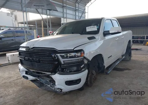 2020 Ram 1500 Big Horn 4X4 6'4 Box из США, поврежденный, VIN 1C6SRFBT3LN287616